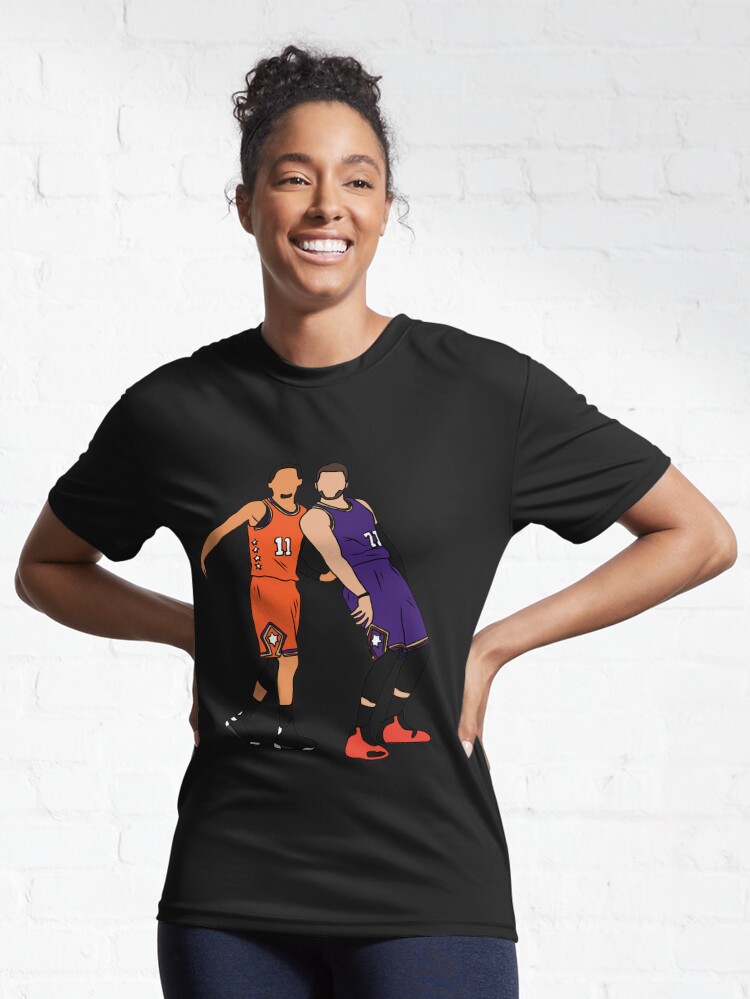 Trae Young And Luka Doncic Half Court Shot Essential T-Shirt for Sale by  RatTrapTees