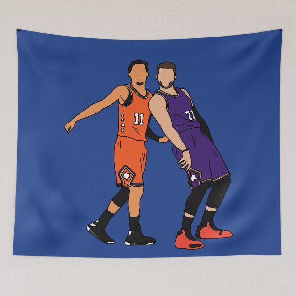 Item preview, Trae Young And Luka Doncic Half Court Shot designed and sold by RatTrapTees.