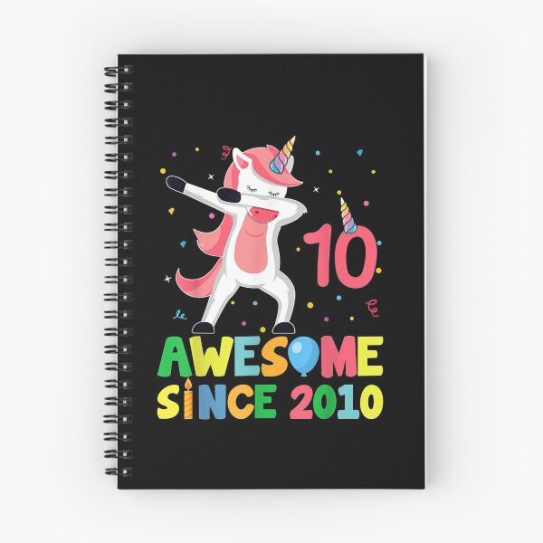 Item preview, Cute Unicorn Dabbing Birthday Kids 10 Years Old 10th Bday T Shirt designed and sold by JonathanHyde.