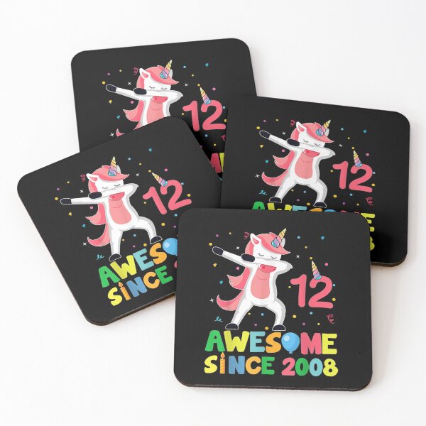 Item preview, Cute Unicorn Dabbing Birthday Kids 12 Years Old 12th Bday T Shirt designed and sold by JonathanHyde.