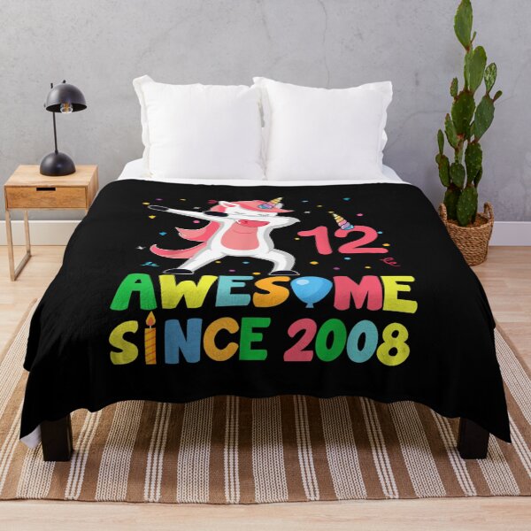 Item preview, Cute Unicorn Dabbing Birthday Kids 12 Years Old 12th Bday T Shirt designed and sold by JonathanHyde.