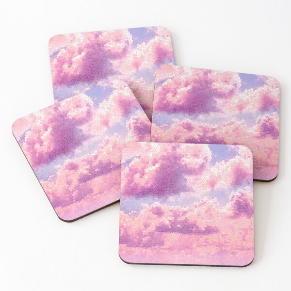 Item preview, Pink vibrant clouds broken glass designed and sold by GoodyLeo.