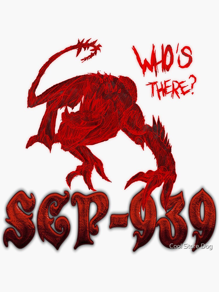 Plush SCP-939 sticker Sticker for Sale by AgentKulu