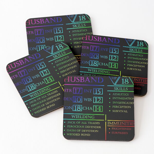 Item preview, Husband Stats - Character Sheet - Rainbow designed and sold by EchoTheBard.