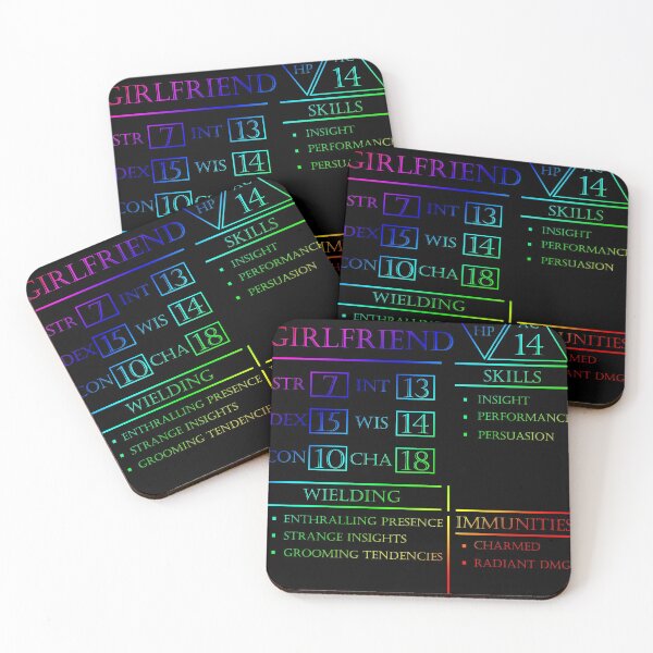 Item preview, Girlfriend Stats - Character Sheet - Rainbow designed and sold by EchoTheBard.