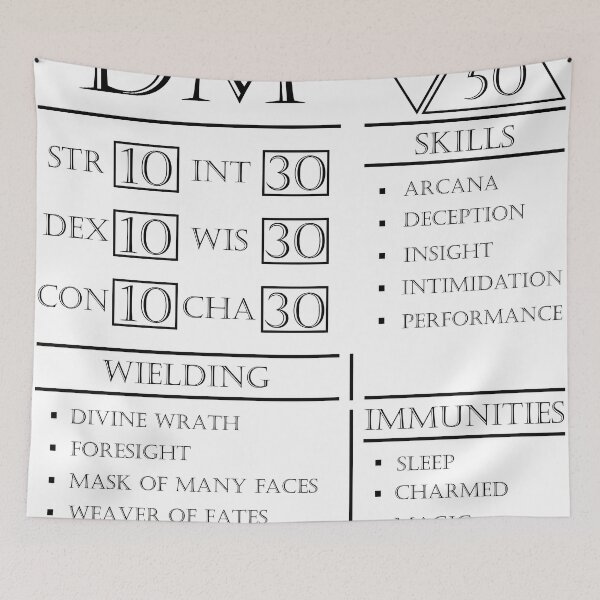 Item preview, DM Stats - Character Sheet - Black designed and sold by EchoTheBard.