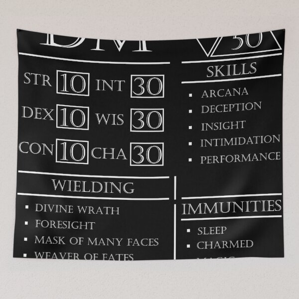 Item preview, DM Stats - Character Sheet - White designed and sold by EchoTheBard.