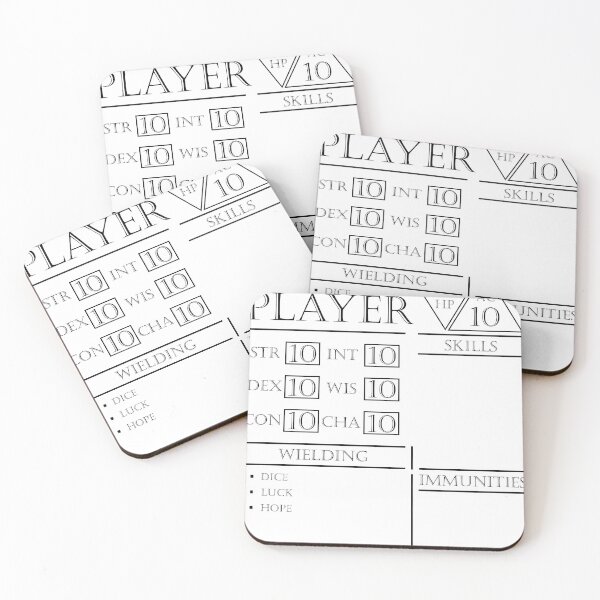 Item preview, Player Stats - Character Sheet - Black designed and sold by EchoTheBard.