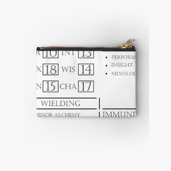 Item preview, Bartender Stats - Character Sheet - Black designed and sold by EchoTheBard.