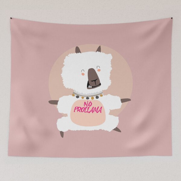 Item preview, Funny Kawaii Cute No Prollama Llama designed and sold by EvaWolf.