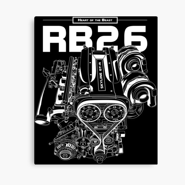 RB26DETT Engine - Skyline GTR Canvas Print