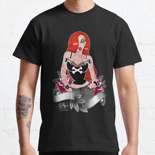 Rock n Roll Gothic Tattoo Pin Up Girl Rockabilly P' Women's T-Shirt