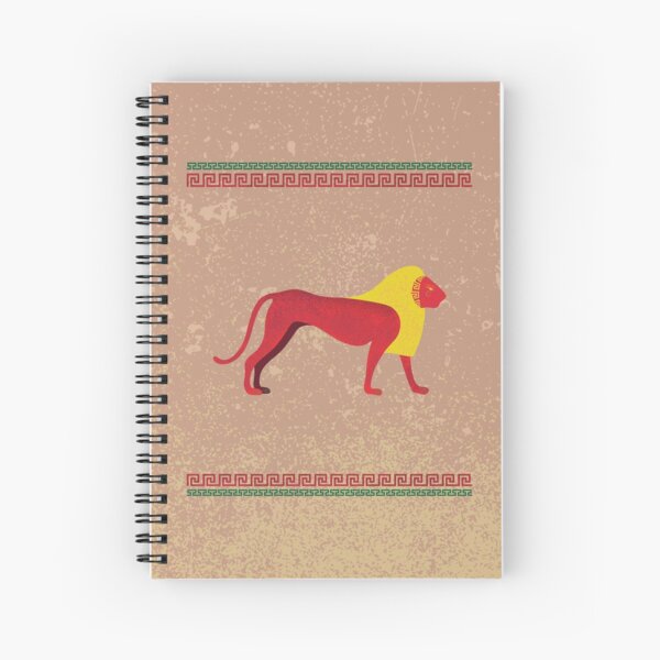 Ancient Egyptian lion Spiral Notebook
