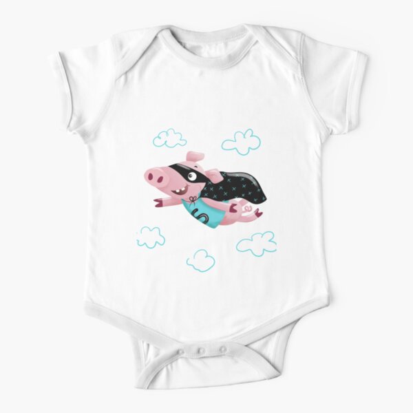 Super pig Short Sleeve Baby One-Piece