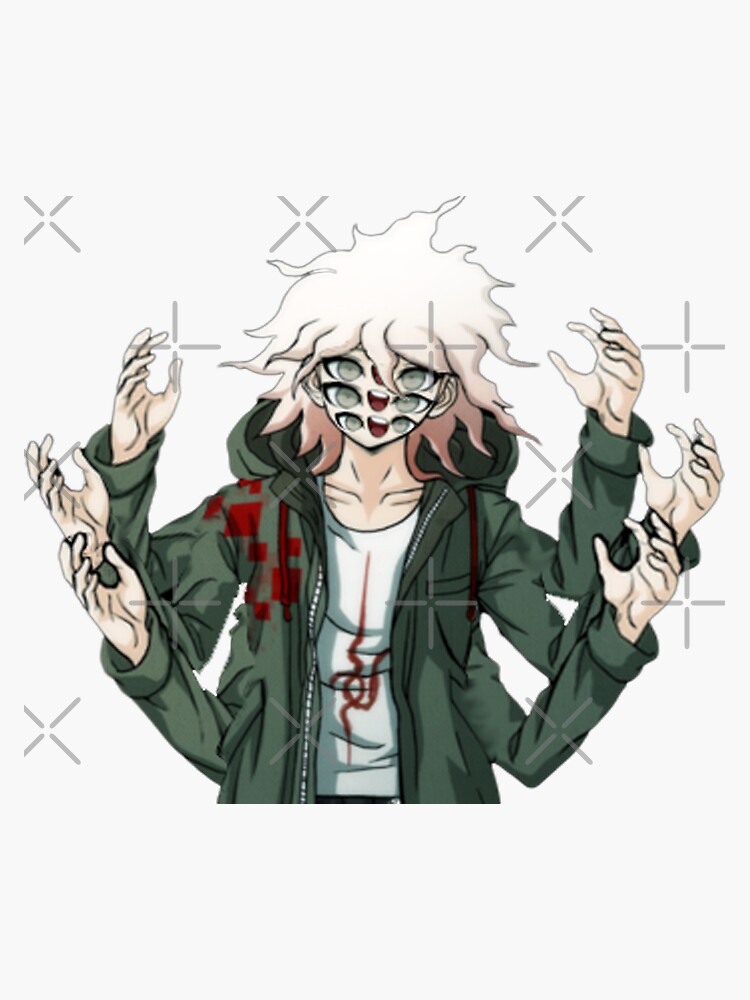 "Nagito Komaeda Cursed Image" Sticker by uhmcalpha | Redbubble