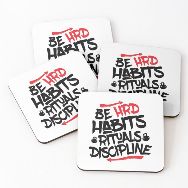 Item preview, Habits, Rituals, Discipline Motivational Quote to Inspire-Be HRD designed and sold by huplapop.
