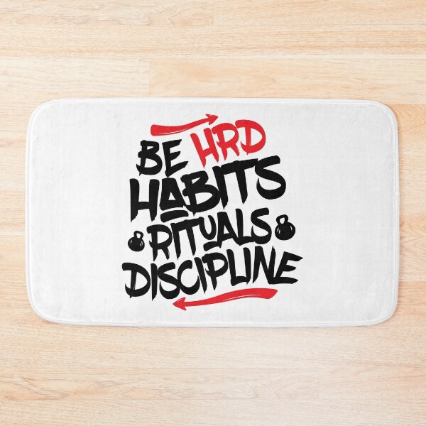 Item preview, Habits, Rituals, Discipline Motivational Quote to Inspire-Be HRD designed and sold by huplapop.