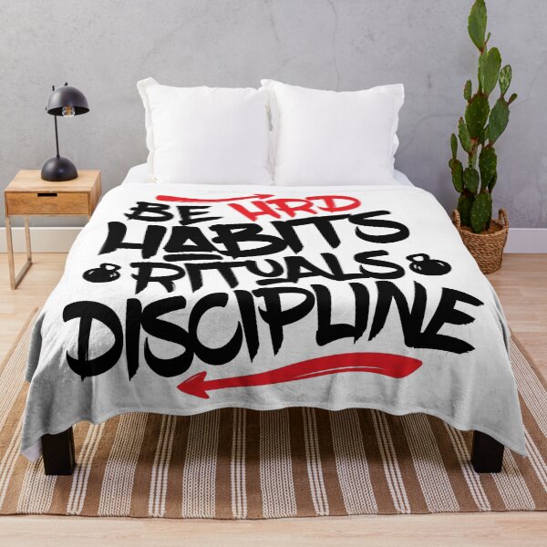 Item preview, Habits, Rituals, Discipline Motivational Quote to Inspire-Be HRD designed and sold by huplapop.