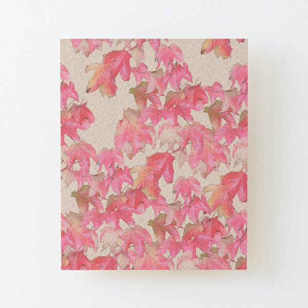 Autumn leafs Wood Mounted Print