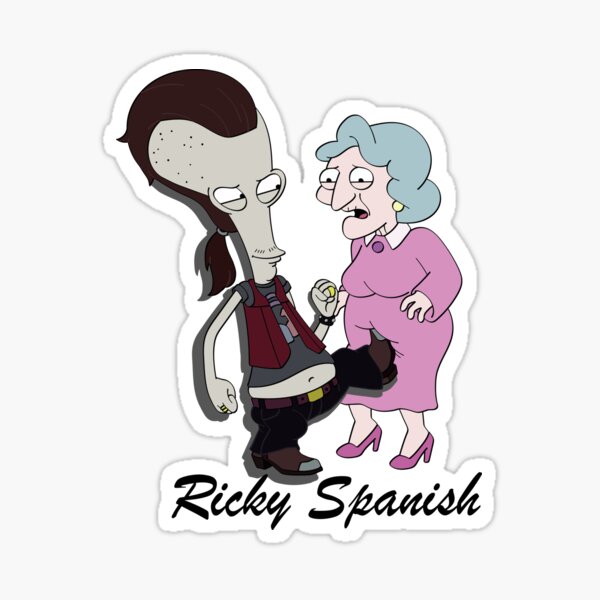 American Dad Roger Ricky Spanish Sticker