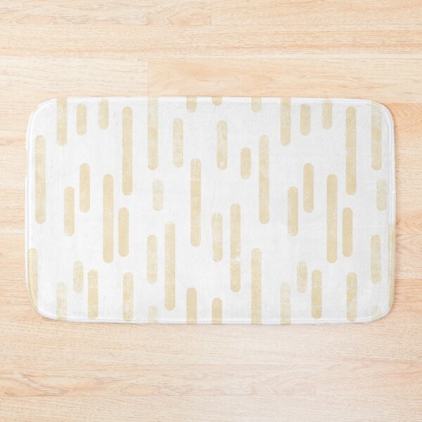 Item preview, Inky Rounded Lines Pattern | Pale Neutral Yellow on White designed and sold by itsjensworld.