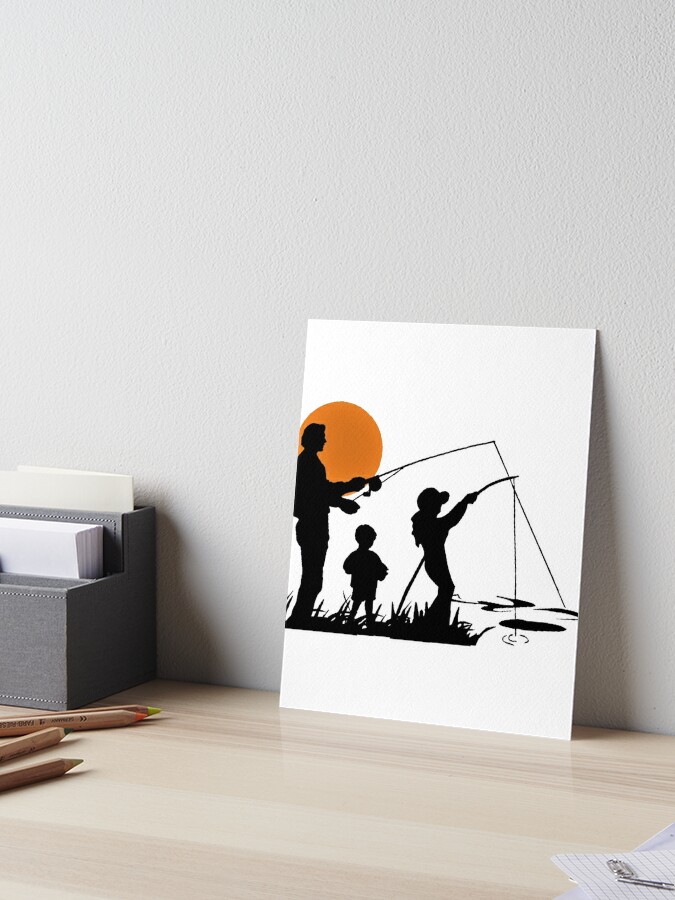 Family Fishing | Art Board Print