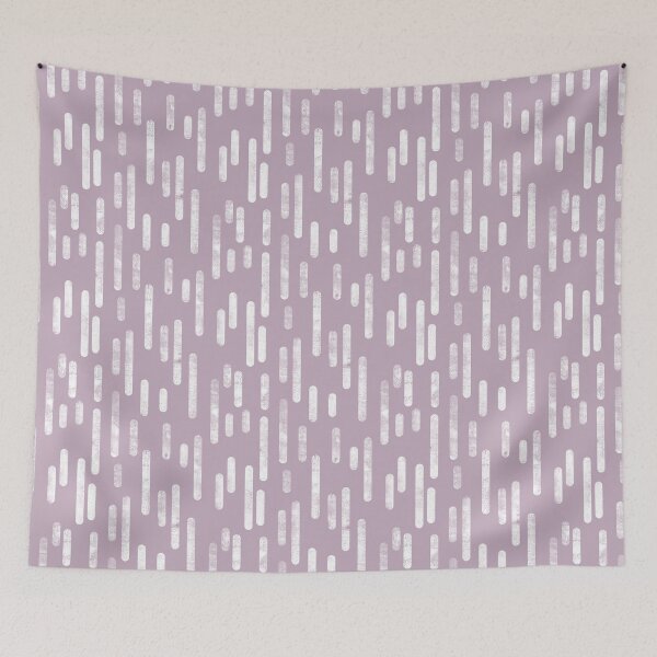 Item preview, Inky Rounded Lines Pattern | White on Mauve designed and sold by itsjensworld.