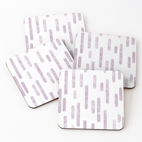 Item preview, Inky Rounded Lines Pattern | Mauve on White designed and sold by itsjensworld.