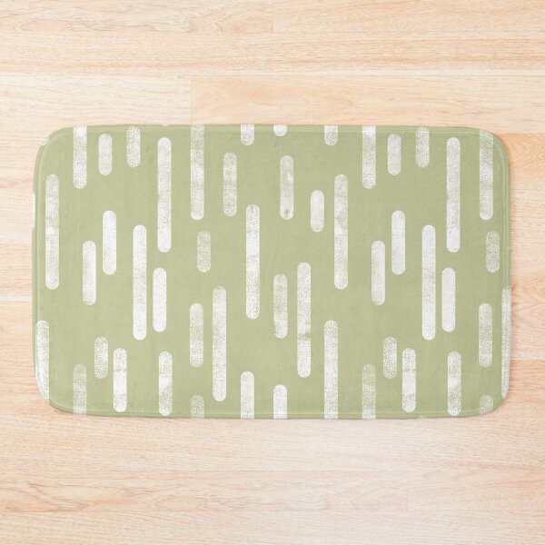 Item preview, Inky Rounded Lines Pattern | White on Pale Pistachio designed and sold by itsjensworld.