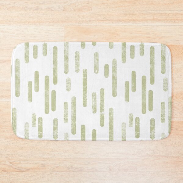 Item preview, Inky Rounded Lines Pattern | Pale Pistachio on White designed and sold by itsjensworld.