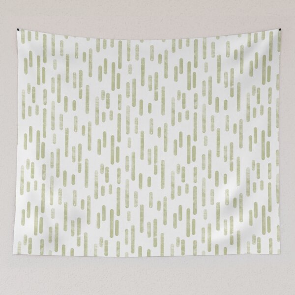 Item preview, Inky Rounded Lines Pattern | Pale Pistachio on White designed and sold by itsjensworld.