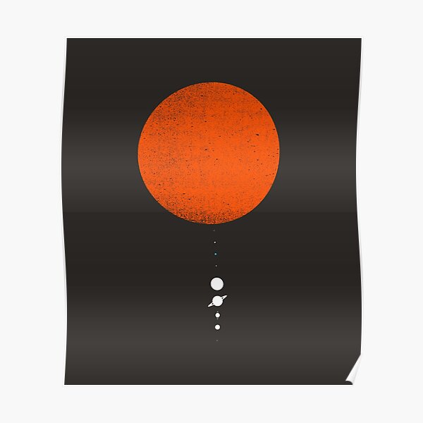 Minimal Solar System Poster