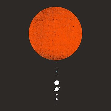 Artwork thumbnail, Minimal Solar System by geekchic tees