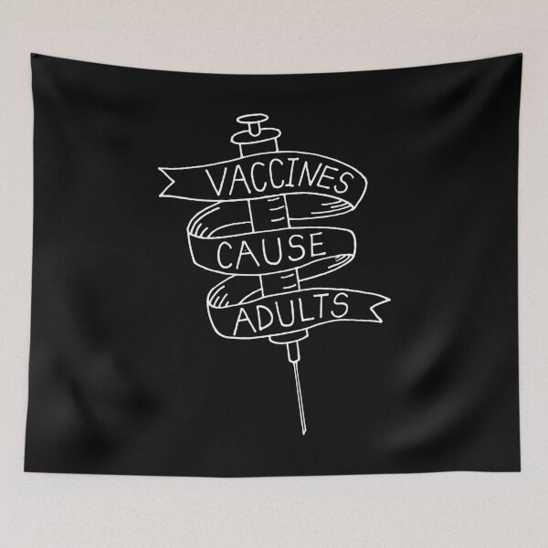 Item preview, Las vacunas causan adultos designed and sold by Geek-topia.