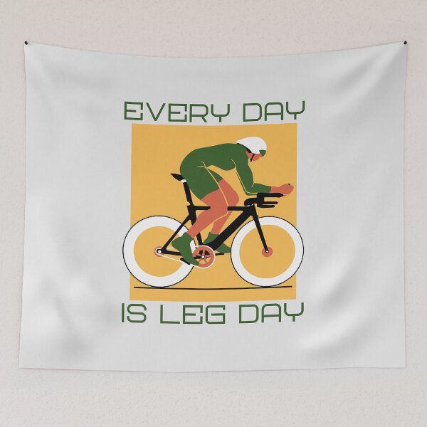 Item preview, Cycling_Every day is leg day designed and sold by mcamedia.