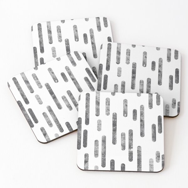 Item preview, Inky Rounded Lines Pattern | Graphite on White designed and sold by itsjensworld.