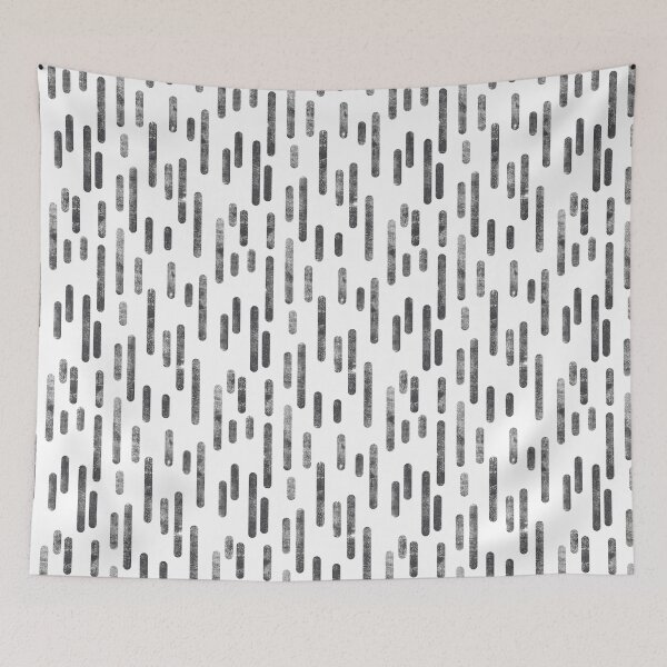 Item preview, Inky Rounded Lines Pattern | Graphite on White designed and sold by itsjensworld.