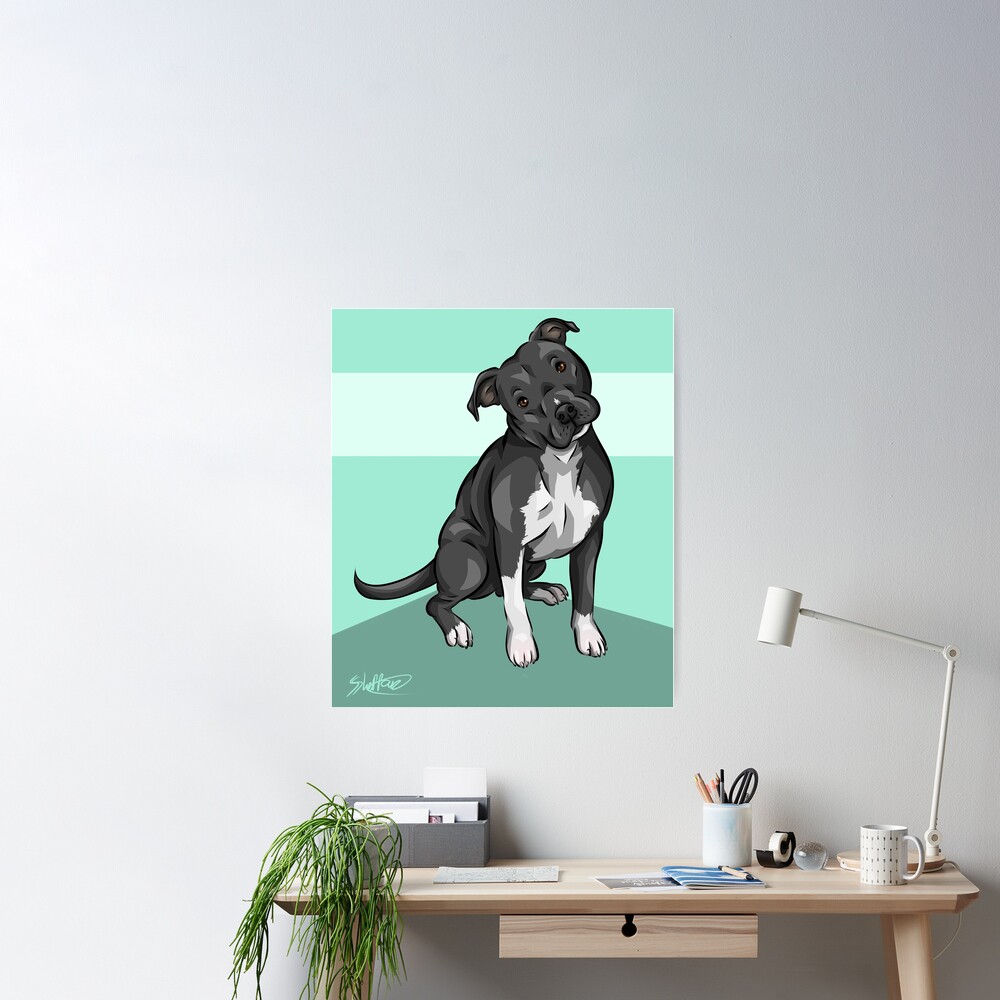 Stanley - Cute Dog Wall Art Print - Studio Patty D