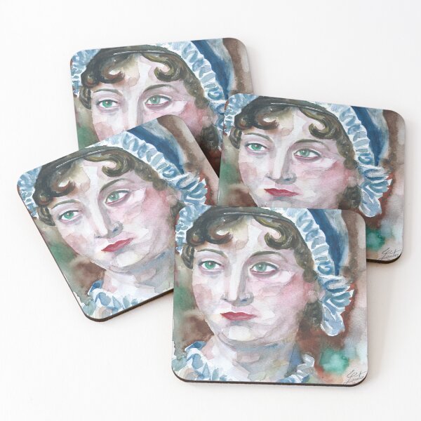 Item preview, JANE AUSTEN - watercolor portrait.2 designed and sold by lautir.
