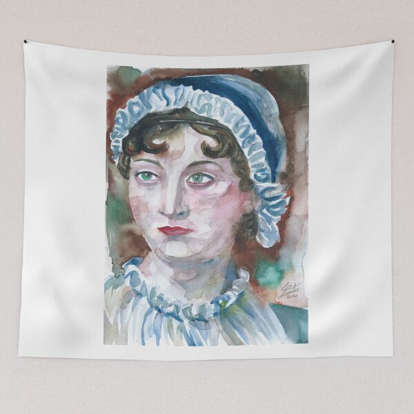 Item preview, JANE AUSTEN - watercolor portrait.2 designed and sold by lautir.