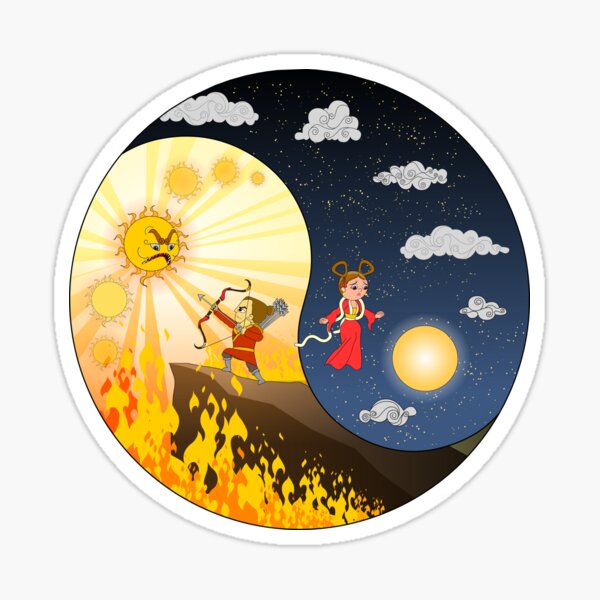 Vista previa del artículo con la obra «Ying Yang», diseñado y vendido por Chinumeenu.