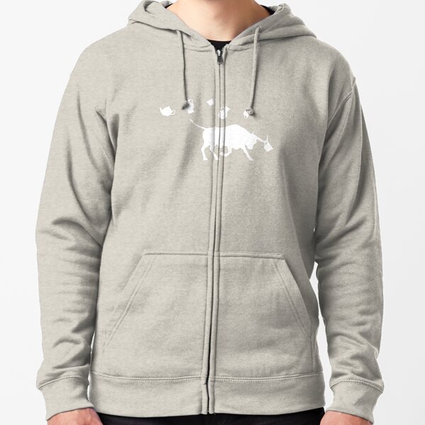 Bull in a China Shop Zipped Hoodie