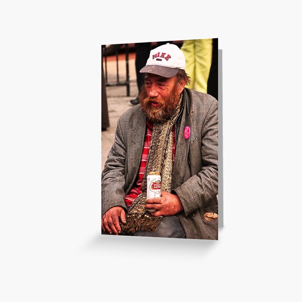 Happy Tramp Greeting Card