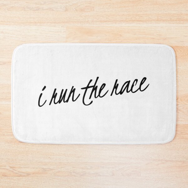 Item preview, I Run the Race Nice, Handwriting, Hebrews 12:1-2 designed and sold by bugtalk.