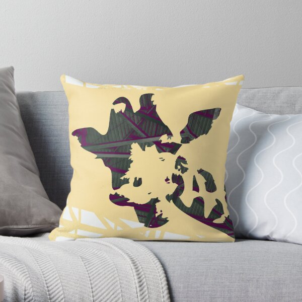 Geometric Giraffe Throw Pillow