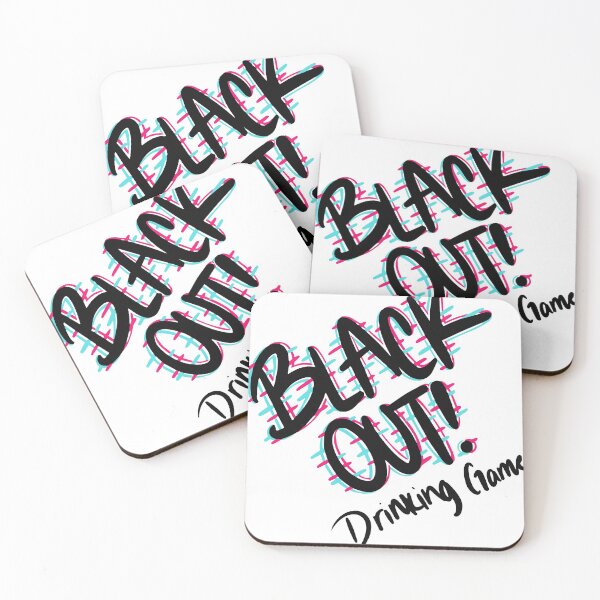 Item preview, Black Out stickers, black out drinking game stickers, drinking game stickers designed and sold by TekknoOutfits.
