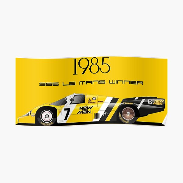 NewMan Sticker / Aufkleber Joest Porsche 956 1.Le Mans 1985 