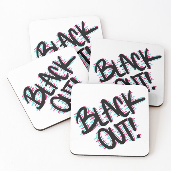 Item preview, Black Out shirt, black out drinking game shirt, drinking game stickers, black out stickers designed and sold by TekknoOutfits.