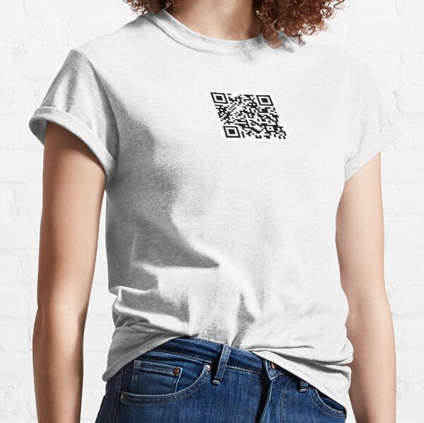 Rickroll T Shirt 100% Cotton Qr Code Astley Never Gonna Give You Up Rick  Rolled Rickrolled Rick Rolling Rickrolling Short Long - T-shirts -  AliExpress