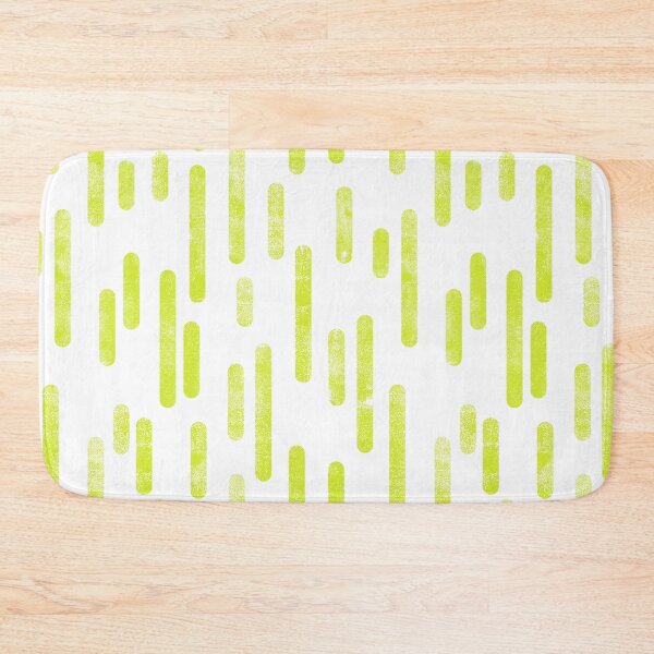 Item preview, Inky Rounded Lines Pattern | Bright Lime Green on White designed and sold by itsjensworld.